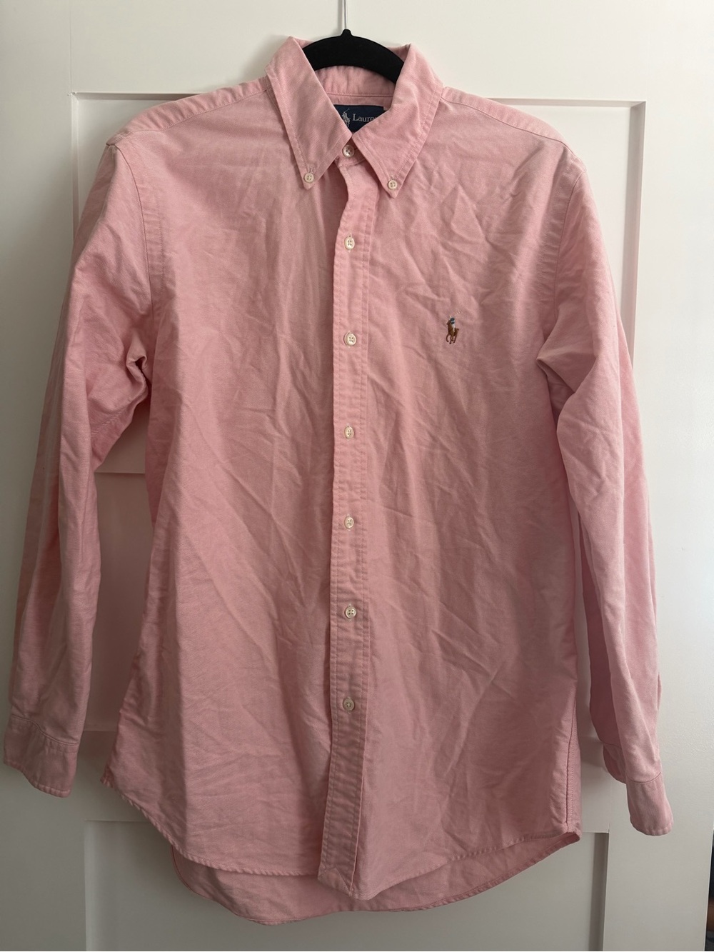 Polo Ralph Lauren Men's Pink Oxford Button Down Shirt Custom Fit